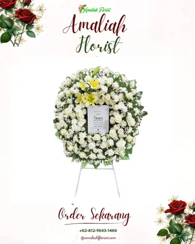 Krans Bunga Duka Cita di Sepakung